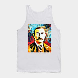 Arthur Conan Doyle Abstract Portrait | Arthur Conan Doyle Artwork 15 Tank Top